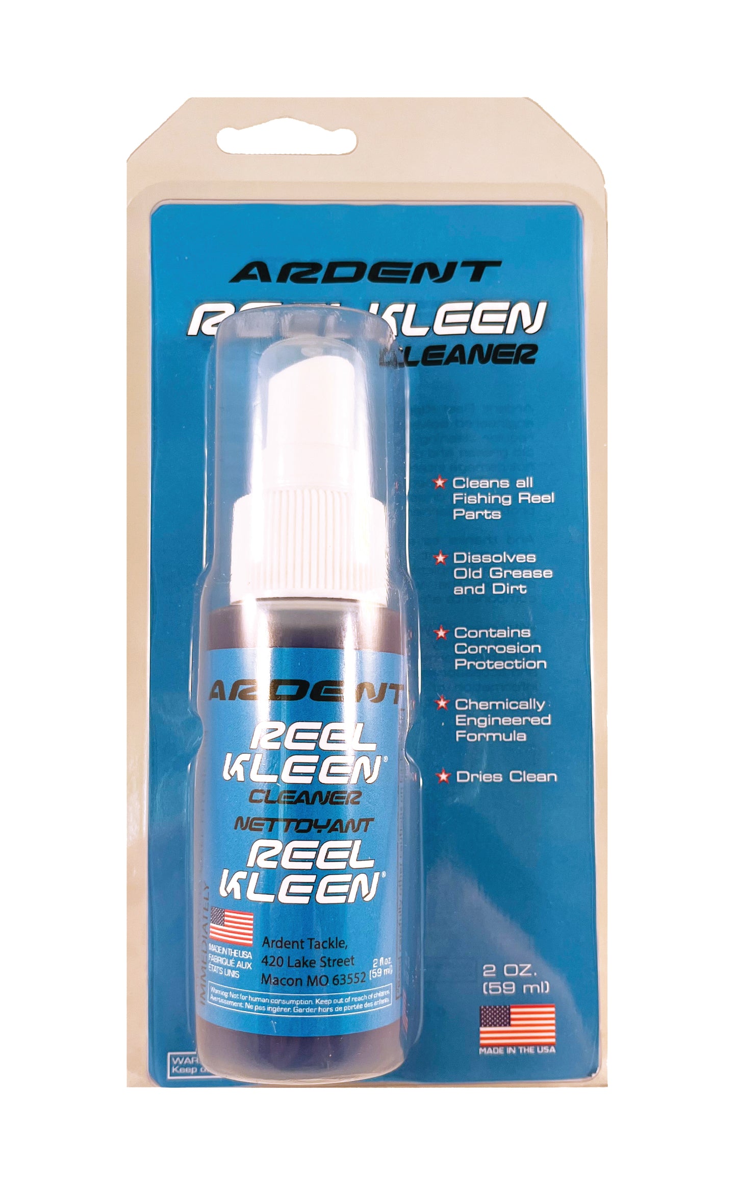 ARDENT REEL KLEEN CLEANER 2oz