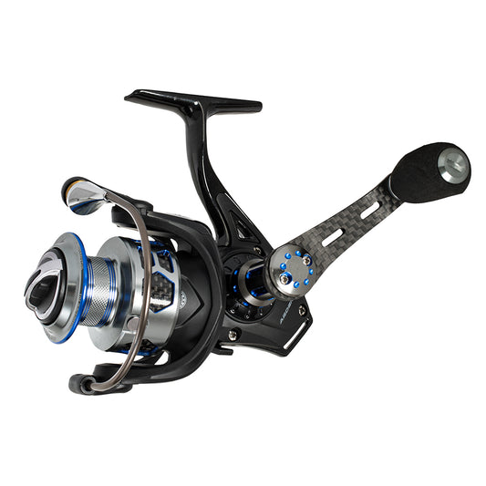 Black and blue BOLT SPINNING REEL