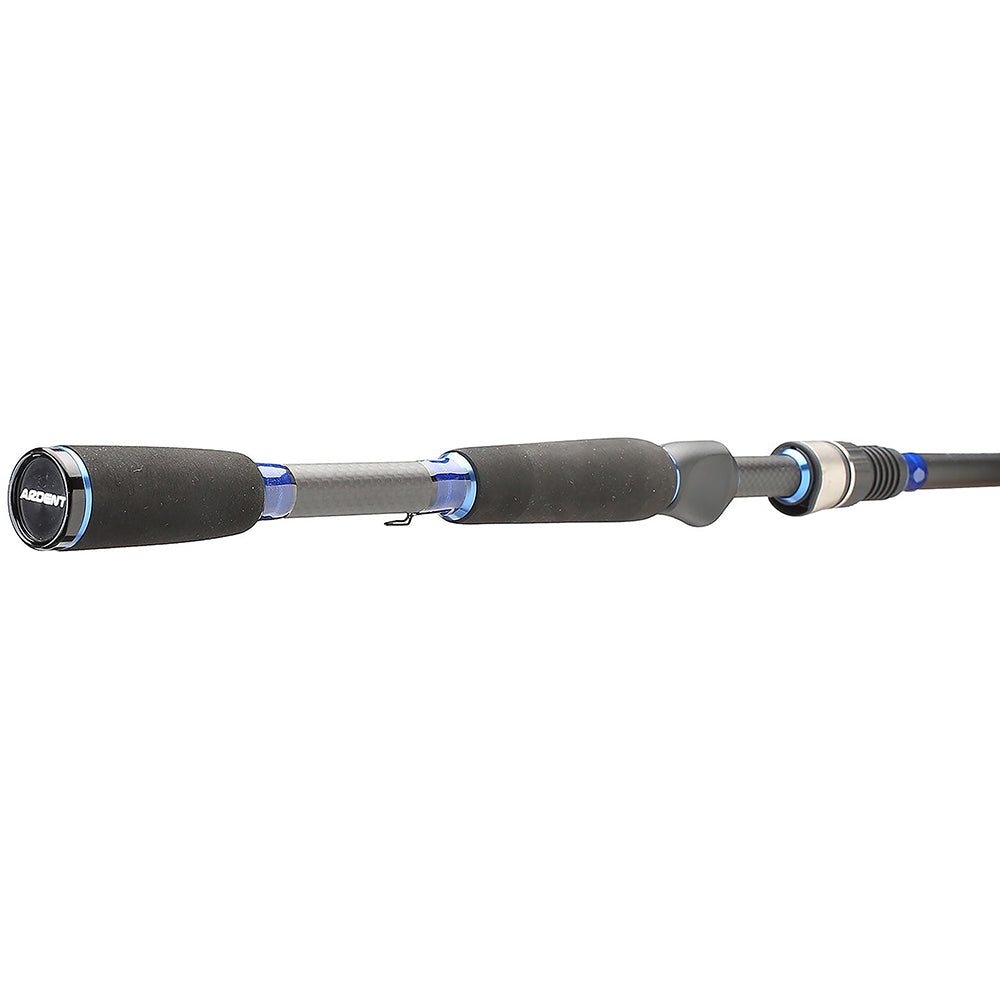 a Black and blue EDGE SPINNING RODS