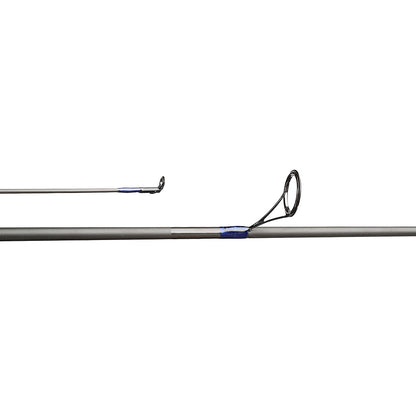 a Black and blue EDGE SPINNING RODS