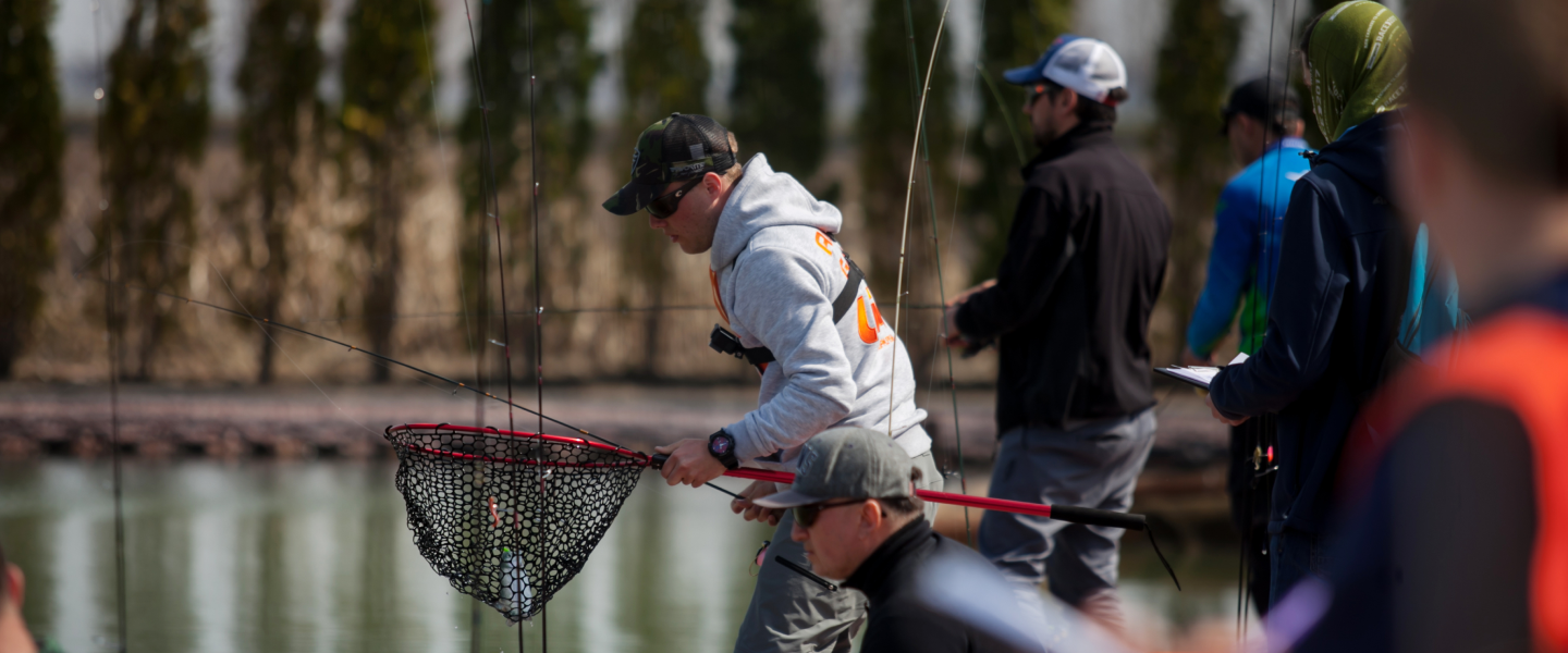 a group of men fishing