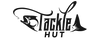 a black and white Tackle HUT logo